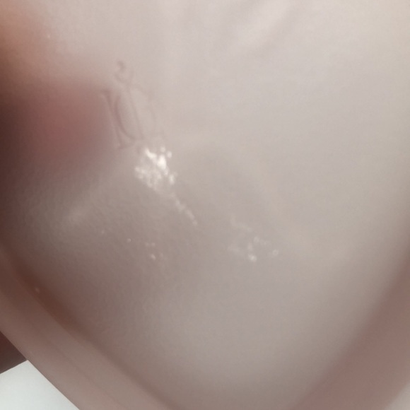 Vintage Imperial Glass Lenox Pink Satin Heart Bow And Arrow Trinket Dish - Picture 10 of 12